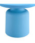 Light Blue Plastic Side Table Stylish And Versatile Plastic Round Side Table Синий, 1 Count - фото #4