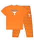 Men's Tennessee Orange, White Tennessee Volunteers Big and Tall 2-Pack T-shirt and Flannel Pants Set