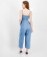 ფოტო #1 პროდუქტის Women's Smocked Chambray Jumpsuit