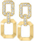 Фото #3 товара EFFY® Diamond & Polished Octagon Link Drop Earrings (1-1/4 ct. t.w.) in 14k Gold