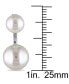 Cultured Freshwater Pearl (7 & 10-1/2mm) Earring Jackets in Sterling Silver