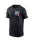 Фото #2 товара Men's Black Philadelphia Eagles 2023 NFL Crucial Catch Sideline Tri-Blend T-shirt