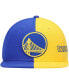 Фото #4 товара Men's Royal and Gold Golden State Warriors Team Half and Half Snapback Hat