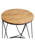 Фото #4 товара Round Side Table With Natural Top