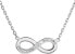 Фото #1 товара eight-Infinity Silver Necklace 32023.1
