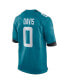 Фото #2 товара Men's Gabe Davis Teal Jacksonville Jaguars Team Game Player Jersey