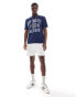 Cotton On loose fit college t-shirt with NY track graphic indigo