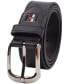 Фото #2 товара Men's Enamel Logo Ornament Casual Leather Belt