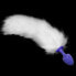 Фото #1 товара Анальная пробка с хвостом белого лиса LOVETOY Metal 40 см x 8.5 см