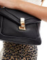 Glamorous padded crossbody bag with chain strap in black