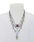 ფოტო #3 პროდუქტის Faux Stone Witchy Hat Charm Layered Necklace