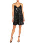 Фото #1 товара Twinset Luxury Sequin Shift Dress Women's 40