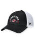Фото #1 товара Men's Black/White Carolina Hurricanes Free Kick Trucker Adjustable Hat