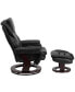 Фото #11 товара Multi-Position Recliner & Ottoman With Swivel Wood Base