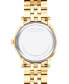 ფოტო #3 პროდუქტის Men's Swiss Museum Classic Gold-Tone PVD Stainless Steel Bracelet Watch 40mm