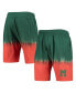 Men's Orange, Green Miami Hurricanes Tie-Dye Shorts