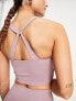 Топ South Beach Purple Support Twist Straps