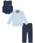 ფოტო #2 პროდუქტის Baby Boys Striated Shirt, Vest, Bowtie and Pants, 4 Piece Set