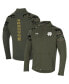 Фото #1 товара Men's Olive Notre Dame Fighting Irish Freedom Full-Zip Fleece Jacket