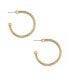 ფოტო #2 პროდუქტის Your Essential Flex Snake Chain 18K Gold Plated Hoop Earrings