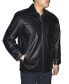 Retro Leather Men's Full Zip Jacket
