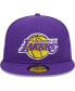 Men's Purple Los Angeles Lakers Camo Undervisor Laurels 59FIFTY Fitted Hat