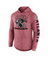 ფოტო #3 პროდუქტის Men's Red Atlanta Falcons Helmet Platform Long Sleeve Hoodie T-shirt