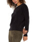 ფოტო #3 პროდუქტის Women's Crewneck Raglan-Sleeve Sweater