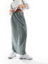 Фото #1 товара Y.A.S plisse column maxi skirt in grey