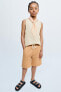 True neutrals plush bermuda shorts