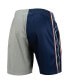 ფოტო #3 პროდუქტის Men's Navy, Silver Distressed New Jersey Nets Hardwood Classics 2006 Split Swingman Shorts