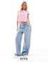 Фото #1 товара Stradivarius Petite STR baggy jean in light blue