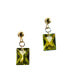 ფოტო #2 პროდუქტის Denise — Green zircon earrings