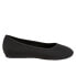 Фото #1 товара Softwalk Sonora S2013-001 Womens Black Leather Slip On Ballet Flats Shoes