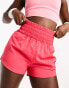 Фото #2 товара Nike Training One Dri-Fit high rise 3 inch shorts in pink