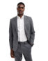 ASOS DESIGN skinny fit suit jacket with wool in charcoal grey