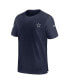 Фото #3 товара Men's Navy Dallas Cowboys Sideline Coach Performance T-shirt