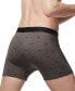 Фото #3 товара Men's Crocodile-Print Stretch Boxer Brief Set, 3-Pack