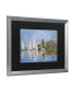 Фото #2 товара Claude Monet Regatta at Argenteuil Matted Framed Art - 20" x 25"