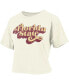 Фото #1 товара Women's White Florida State Seminoles Vintage-Like Easy T-shirt