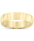 Кольцо Macy's Polished Wedding Band 18k Gold-Plated Silver