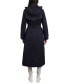 ფოტო #2 პროდუქტის Women's Single-Breasted Hooded Maxi Trench Coat