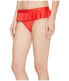 Фото #2 товара Kenneth Cole Ready To Ruffle Smocked Skirted Bikini Bottom Sunset size M 183661