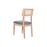 Фото #4 товара Обеденный стул DKD Home Decor Ель полиэстер Темно-серый (46 x 53 x 90 cm)
