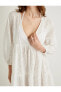 Фото #18 товара Платье пляжное Fisto с рукавом-балон и V-образным вырезом