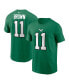 Фото #1 товара Men's A.J. Brown Kelly Green Philadelphia Eagles Alternate Player Name Number T-shirt
