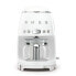 Фото #1 товара SMEG Drip Coffee Machine White DCF02WHEU - Drip coffee maker - 1.4 L - Ground coffee - 1050 W - White