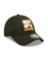 Фото #3 товара Men's Black Pittsburgh Steelers Framed Af 9Forty Snapback Hat