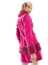 Labelrail x Dyspnea faux fur trim fitted blazer jacket co-ord in magenta