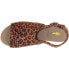 Фото #8 товара Volatile Division Leopard Wedge Womens Brown Casual Sandals PV124-243